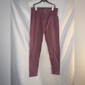 SO Women's Mauve Waffle Knit Leggings